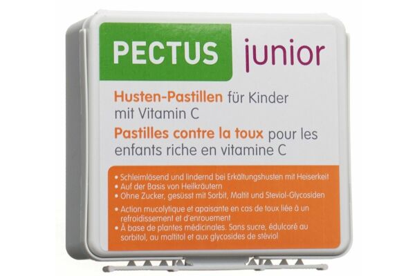 Pectus Junior Hustenpastillen für Kinder mit Vitamin C 24 Stück Pectus Junior Hustenpastillen für Kinder mit Vitamin C 24 Stück