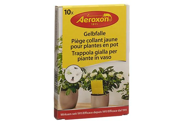 AEROXON Gelbfalle für Topfpflanzen 10 Stück AEROXON Gelbfalle für Topfpflanzen 10 Stück