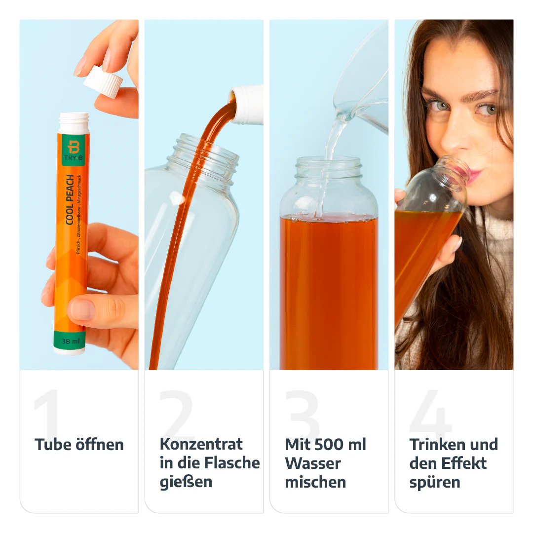 TRY-B Cool Peach Konzentrat 28 Tubes