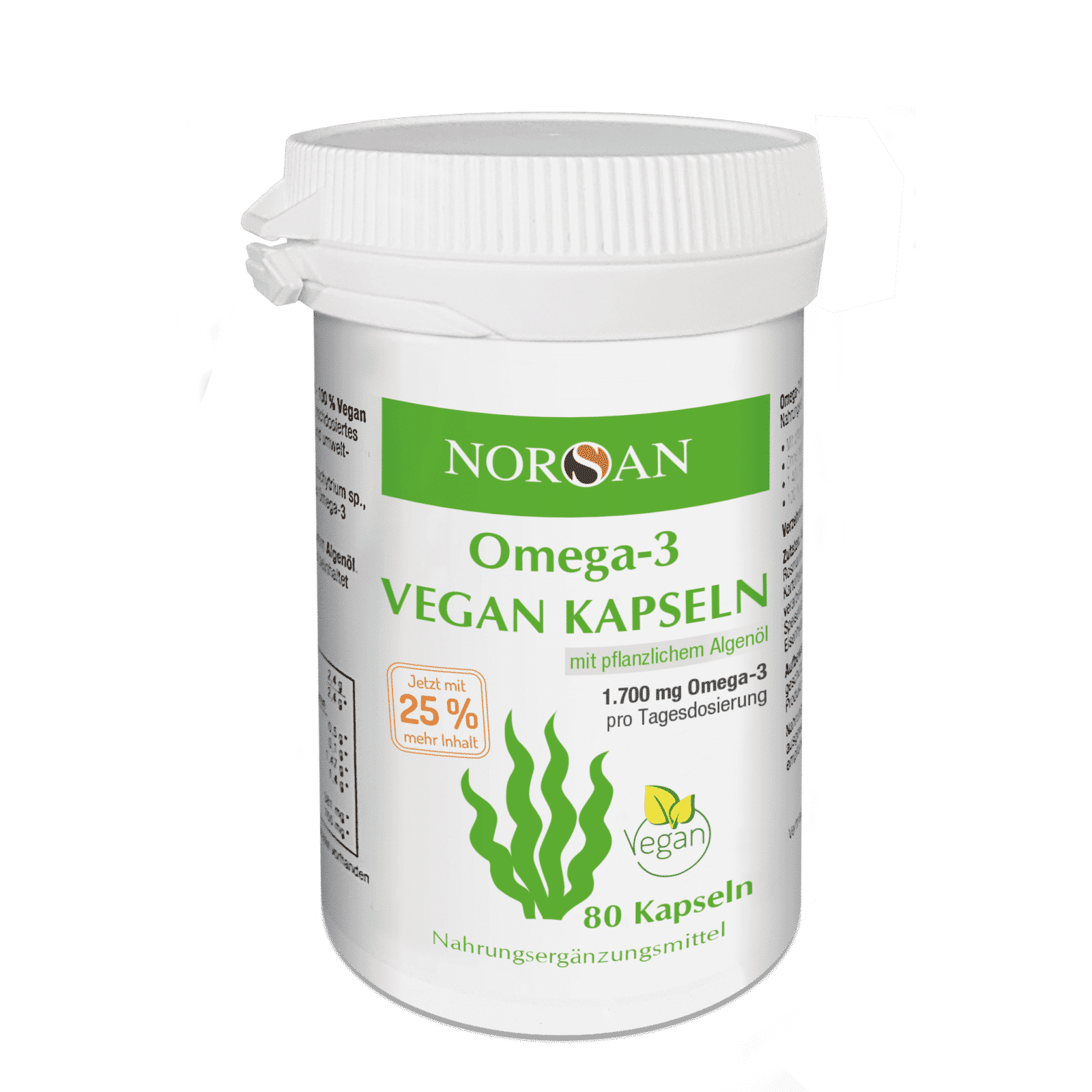 NORSAN Omega-3 Kapseln vegan 80 Stück NORSAN Omega-3 Kapseln vegan 80 Stück