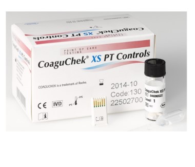 COAGUCHEK XS PT Qualitätskontrolle Lösung 4 x 1ml