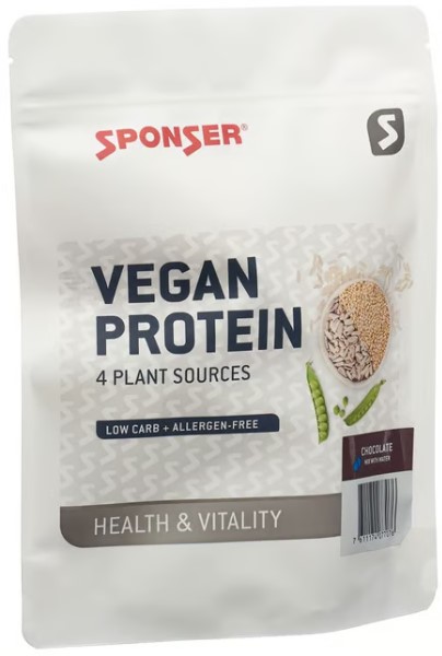 SPONSER® Vegan Protein Chocolate Btl 480g SPONSER® Vegan Protein Chocolate Btl 480g