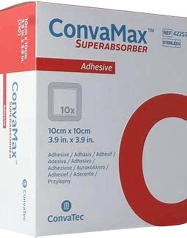 ConvaMax Superabsorber 7.5x7.5cm nicht adhäsiv 10 Stück