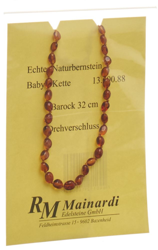 MAINARDI Natur Bernstein 32cm Barock Drehverschluss
