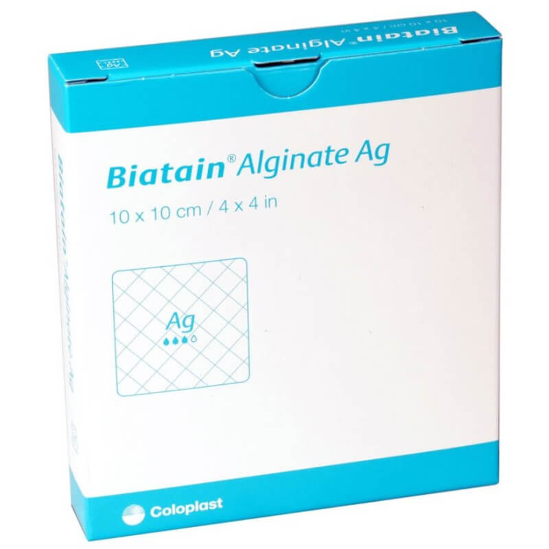Biatain Alginate Ag 10x10cm 10 Stück