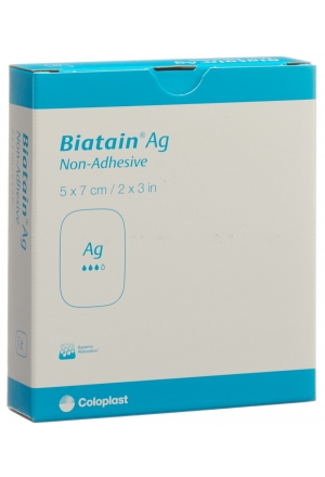 BIATAIN Ag Non-Adhesive 5x7cm 5 Stück