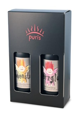 PURIS Sirup Geschenkk Engeli Schn/He 2x25cl 6 Stück