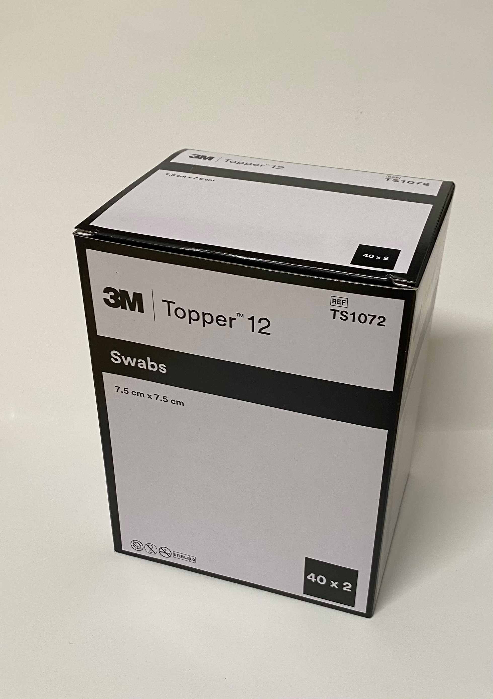 Topper 12 NW Kompressen 7.5x7.5cm steril 80 Stück