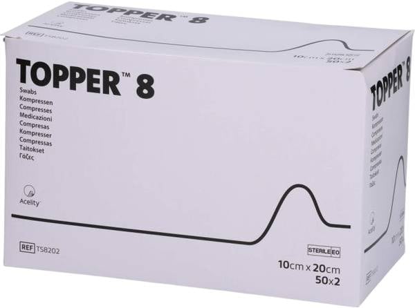 Topper 8 NW Kompr 10x20cm unsteril (n) 200 Stück