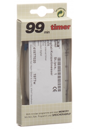 ASSISTENT Quarz Digital Kurzzeitmesser weiss