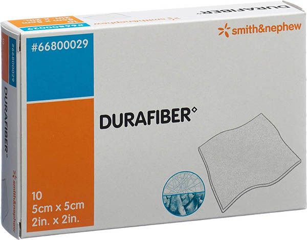 Durafiber Wundauflage 5x5cm steril 10 Stück