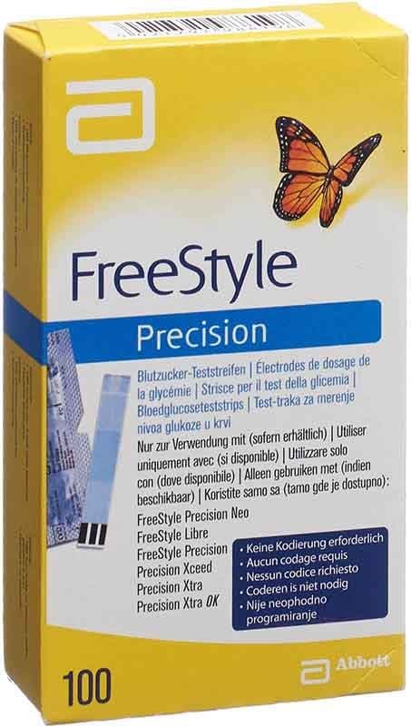 ABBOTT FREESTYLE Precision Teststreifen (n) 100 Stück ABBOTT FREESTYLE Precision Teststreifen (n) 100 Stück