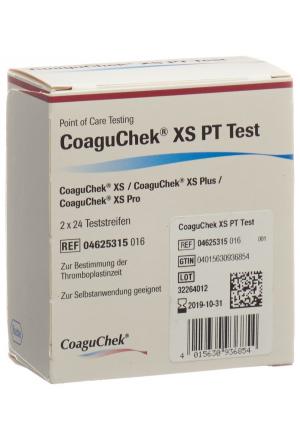 COAGUCHEK XS PT Teststreifen 2 x 24 Stück