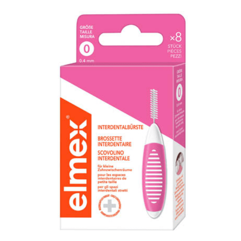 elmex Interdentalbürsten 0.4mm pink 8 Stück elmex Interdentalbürsten 0.4mm pink 8 Stück
