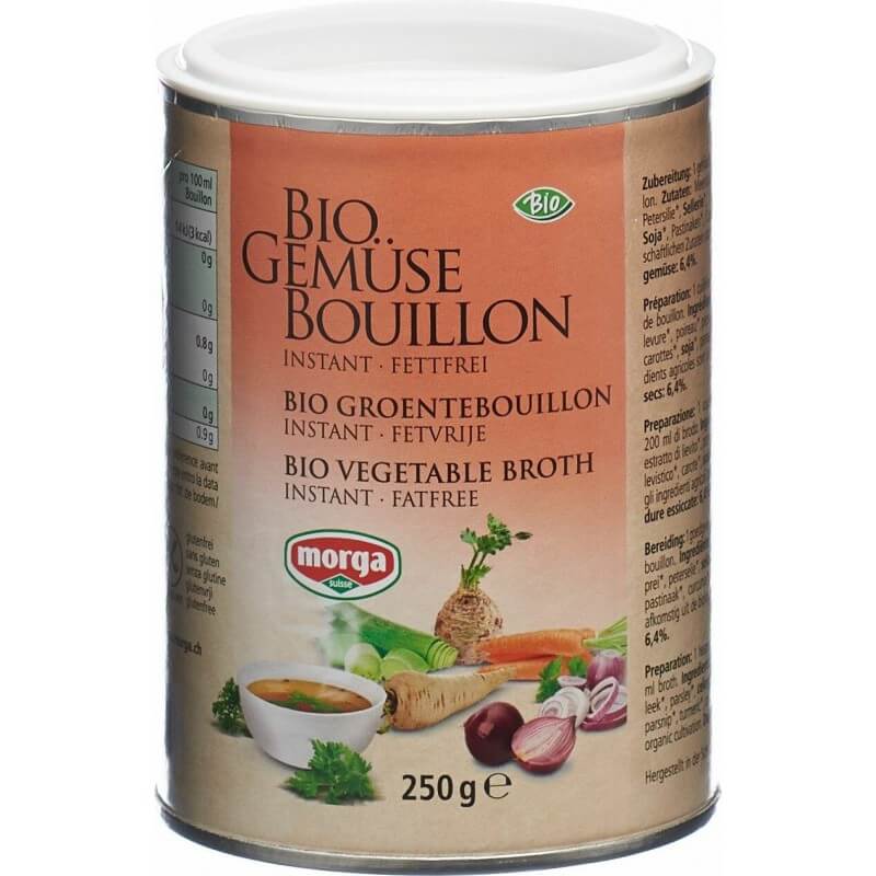 Morga Gemüse Bouillon fettfrei Bio 250g Morga Gemüse Bouillon fettfrei Bio 250g
