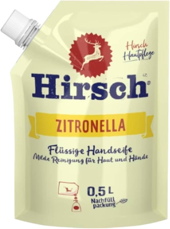HIRSCH Zitronella Flüssigseife refill Btl 500ml