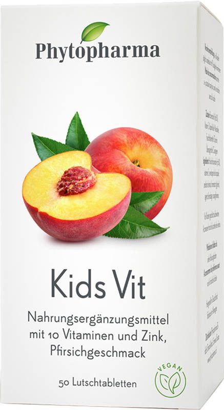 Phytopharma Kids Vit Lutschtabletten 10 Vitamine & Zink 50 Stück Phytopharma Kids Vit Lutschtabletten 10 Vitamine & Zink 50 Stück