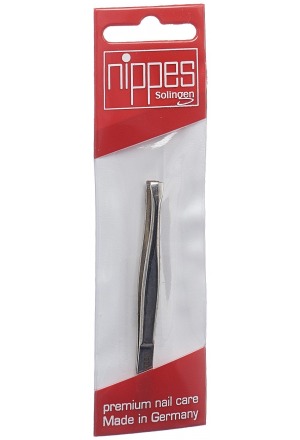 Nippes Pinzette 8cm gerade vernickelt