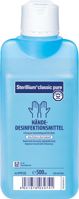 Sterillium classic pure Händedesinfektionsmittel liq 500ml Sterillium classic pure Händedesinfektionsmittel liq 500ml