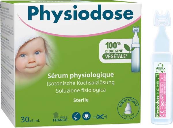 PHYSIODOSE Green Physiologische Kochsalzlösung steril, 30 x 5ml