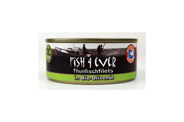 FISH4EVER Thunfischfilets in Bio-Olivenöl Ds 160g