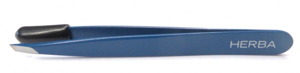 Herba Pinzette schräg Inox blau Herba Pinzette schräg Inox blau