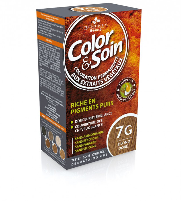 COLOR SOIN Coloration 7G Blond Doré 135ml