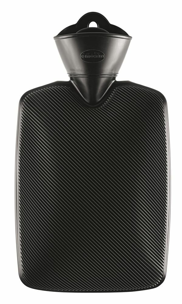 EMOSAN Wärmflasche Halblamelle schwarz EMOSAN Wärmflasche Halblamelle schwarz