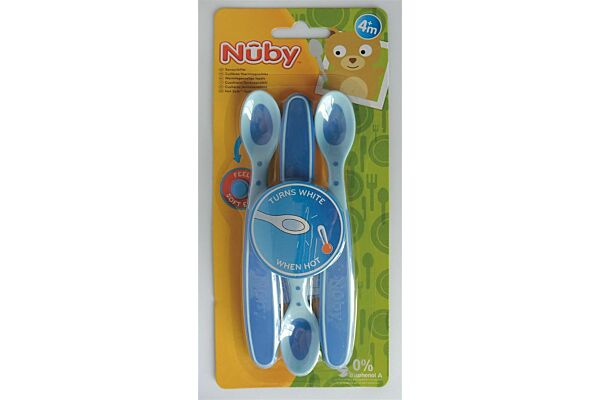 Nuby Breilöffel wärmesensitiv Soft Flex 3 Stück