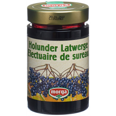 MORGA Konfitüre Holunder Latwerge 375g