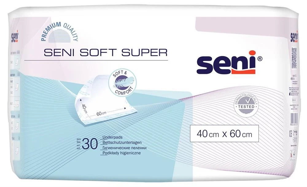 Seni Soft Super Bettschutz 40x60cm 30 Stück