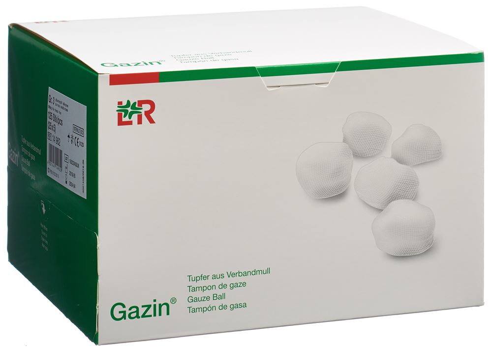 GAZIN Tupfer aus Verbandmull Gr3 20f st 25 x 5 Stück