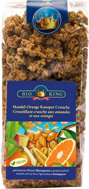 BIOKING Knusper Crunchy Mandel Orange Bio 375g BIOKING Knusper Crunchy Mandel Orange Bio 375g