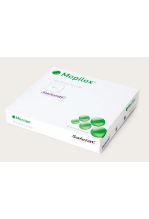Mepilex Schaumverband Safetac 15x17cm Silikon 5 Stück