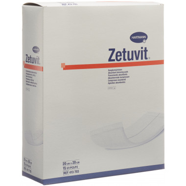 Zetuvit Absorptionsverband 20x20cm steril 15 Stück