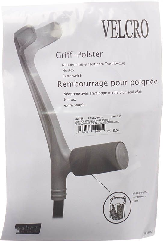 Sahag Griffpolster Neotex Velcro schwarz 1 Paar