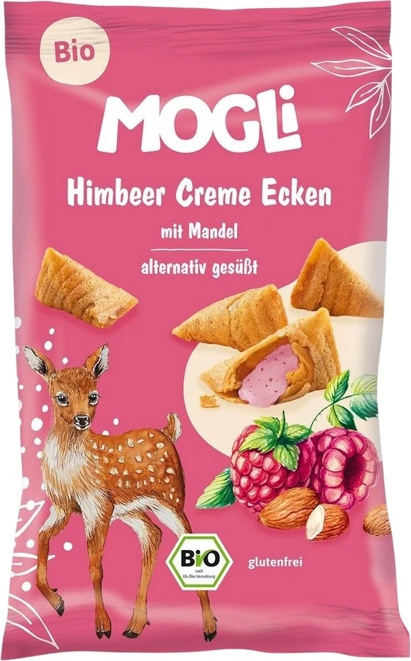 MOGLI Creme Ecken Himbeer Beutel 30g