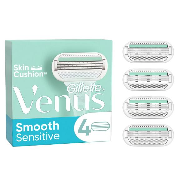 GILLETTE Venus Smooth Sensitive Klingen 4 Stück