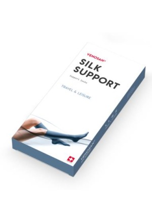 Venosan Silk A-D Support Socks L black 1 Paar