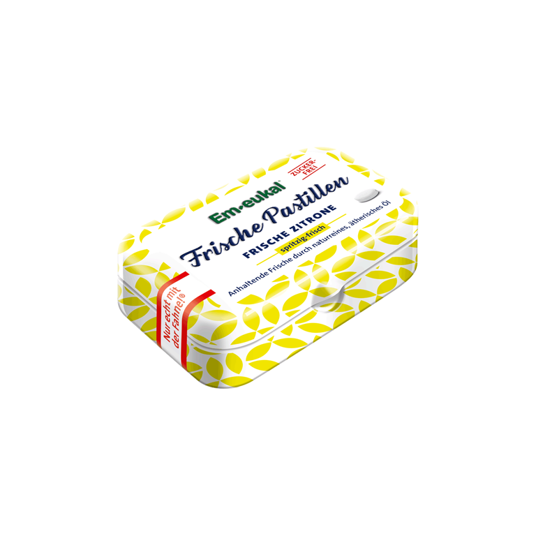 SOLDAN EM EUKAL Frische Pastillen Zitrone zuckerfrei 20g
