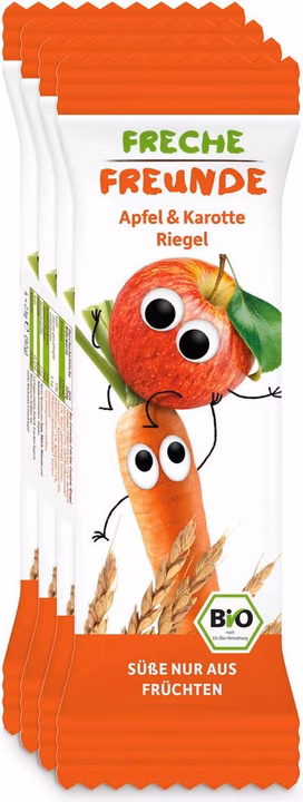 Freche Freunde Getreideriegel Apfel Karotte 4 x 23g
