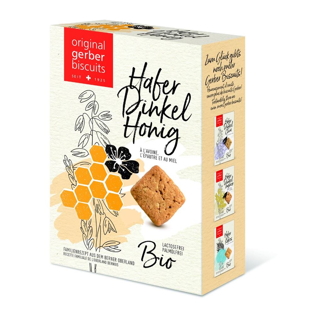 GERBER Hafer Dinkel Biscuits Honig Bio 160g