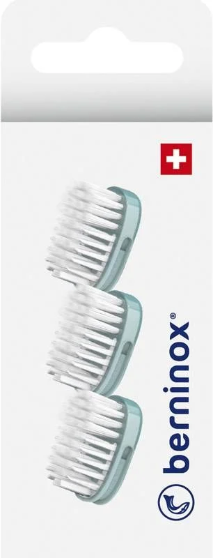 BERNINOX Ersatzköpfe eisberggrün super sFuss offent 3 Stück