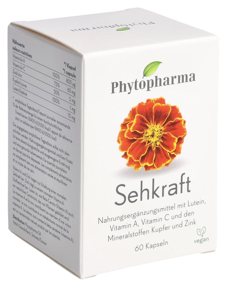 Phytopharma Sehkraft Kaps Ds 60 Stück Phytopharma Sehkraft Kaps Ds 60 Stück