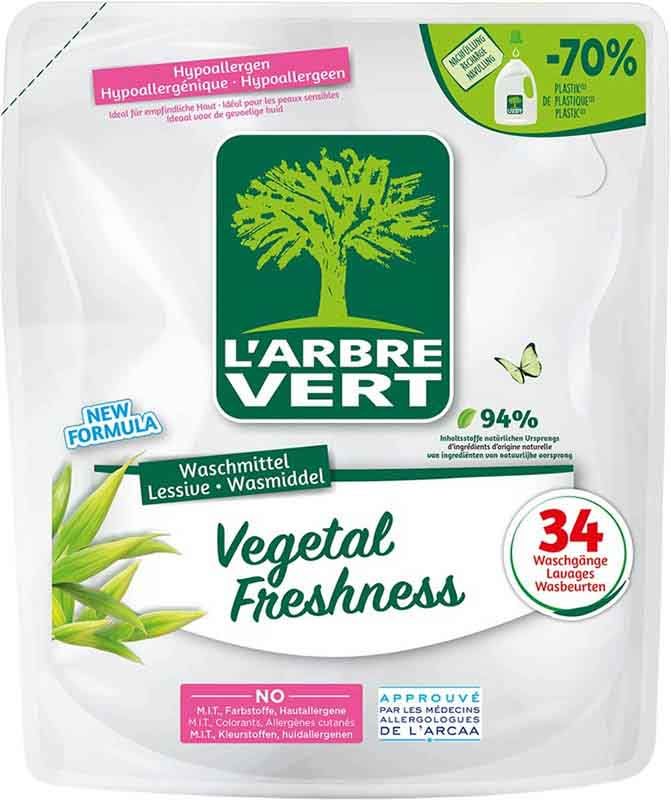 L'ARBRE VERT Refill Flüssigwaschmittel veget 1.53lt