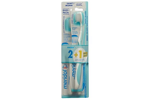 meridol Zahnbürste Sanft 2+1 gratis meridol Zahnbürste Sanft 2+1 gratis