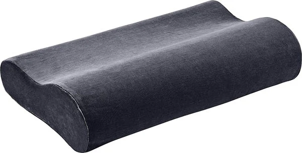 ELSA Nackenkissen 50x11cm Veloursbezug schwarz