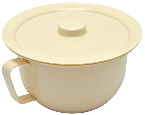 Sundo Nachttopf mit Deckel Griff 13x22cm elfenbein