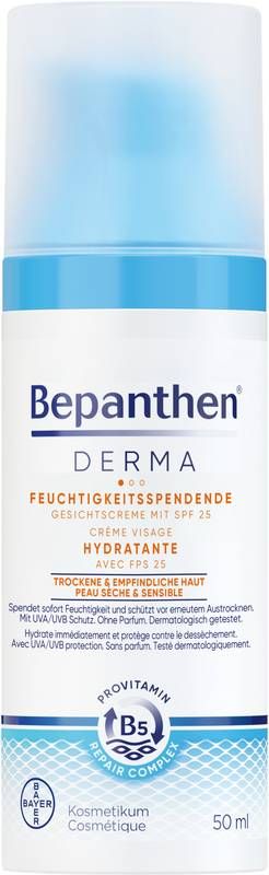 Bepanthen® Derma feuchtigkeitsspendende Gesichtscreme SPF25 50ml Bepanthen® Derma feuchtigkeitsspendende Gesichtscreme SPF25 50ml
