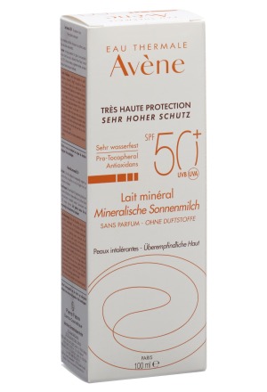 AVENE SUN Mineralische Sonnenmilch SPF 50+ 100ml AVENE SUN Mineralische Sonnenmilch SPF 50+ 100ml